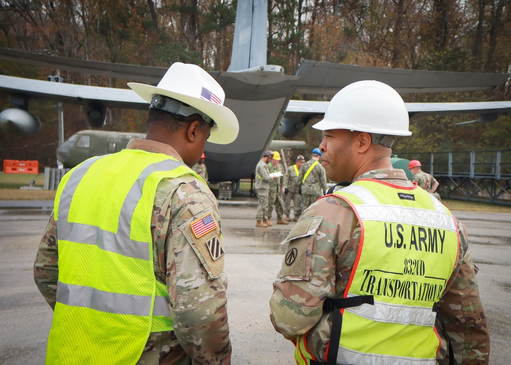 Simulated airfield at Cheatham Annex provides training ground for moving long range, subsonic cruise missile