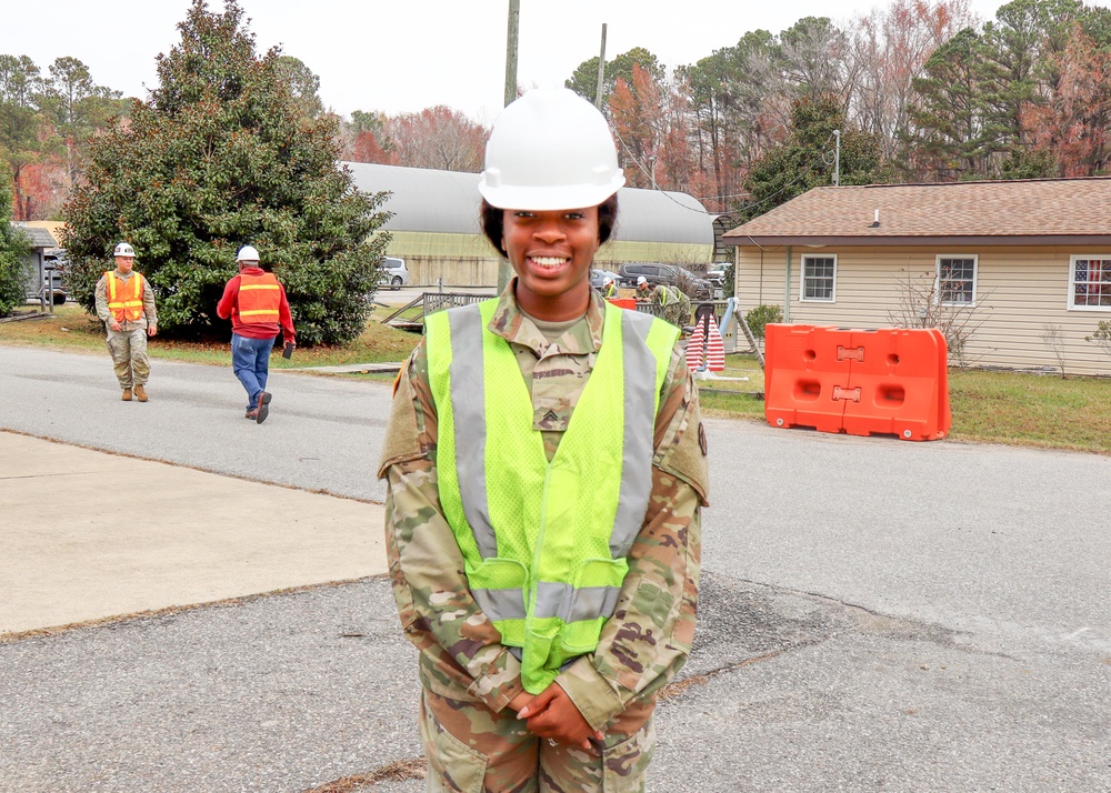 Cpl. Meliah Jones visits Cheatham Annex