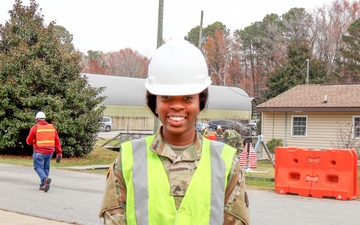 Cpl. Meliah Jones visits Cheatham Annex