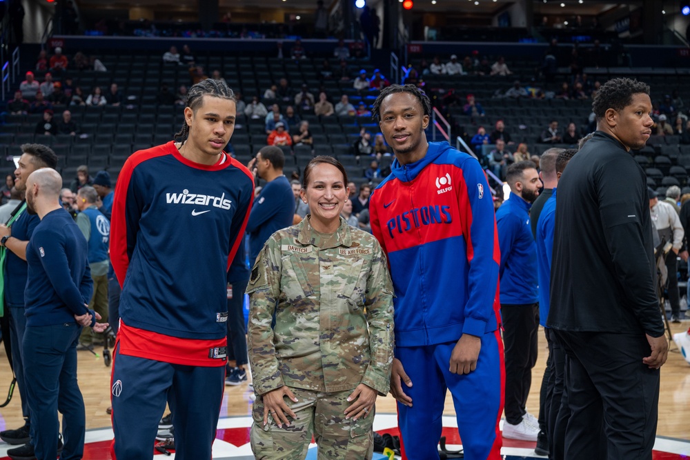 Washington Wizards honor service members for Military Appreciation Night