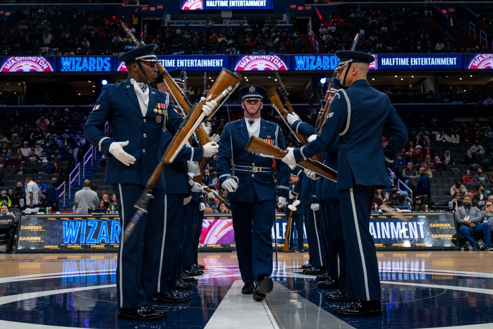 Washington Wizards honor service members for Military Appreciation Night