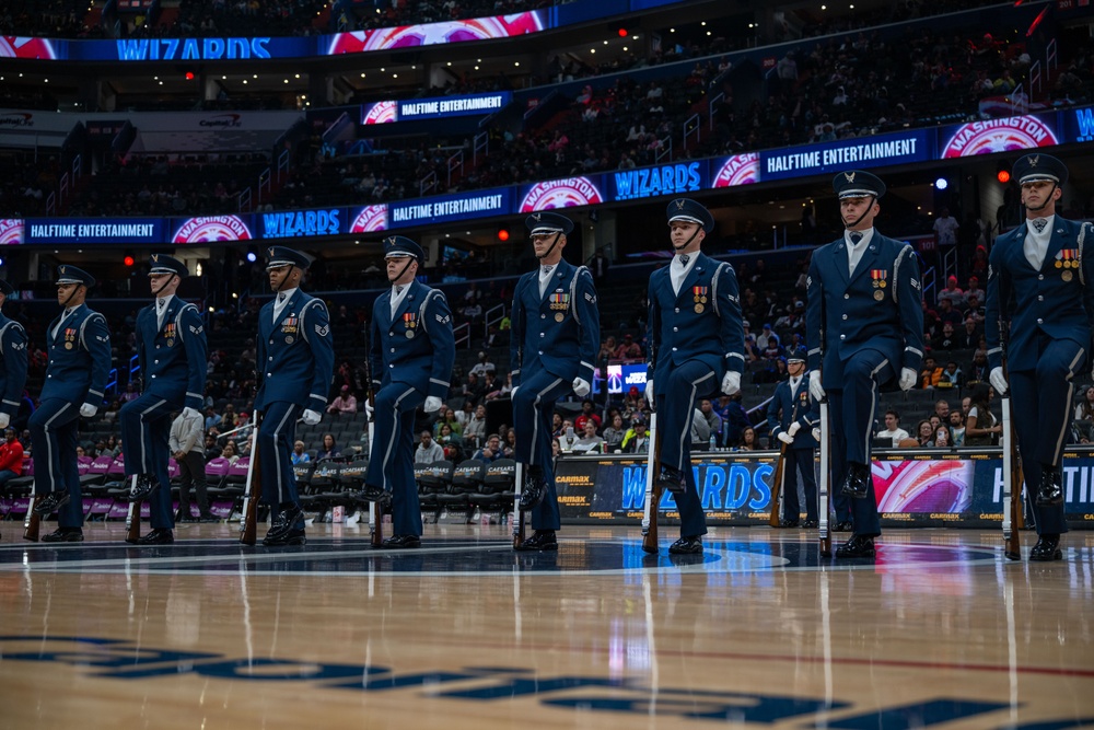 Washington Wizards honor service members for Military Appreciation Night