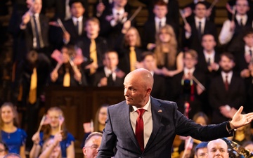 Governor Spencer Cox Conducts the Band and Choir at the 69th Annual Veterans Day Concert