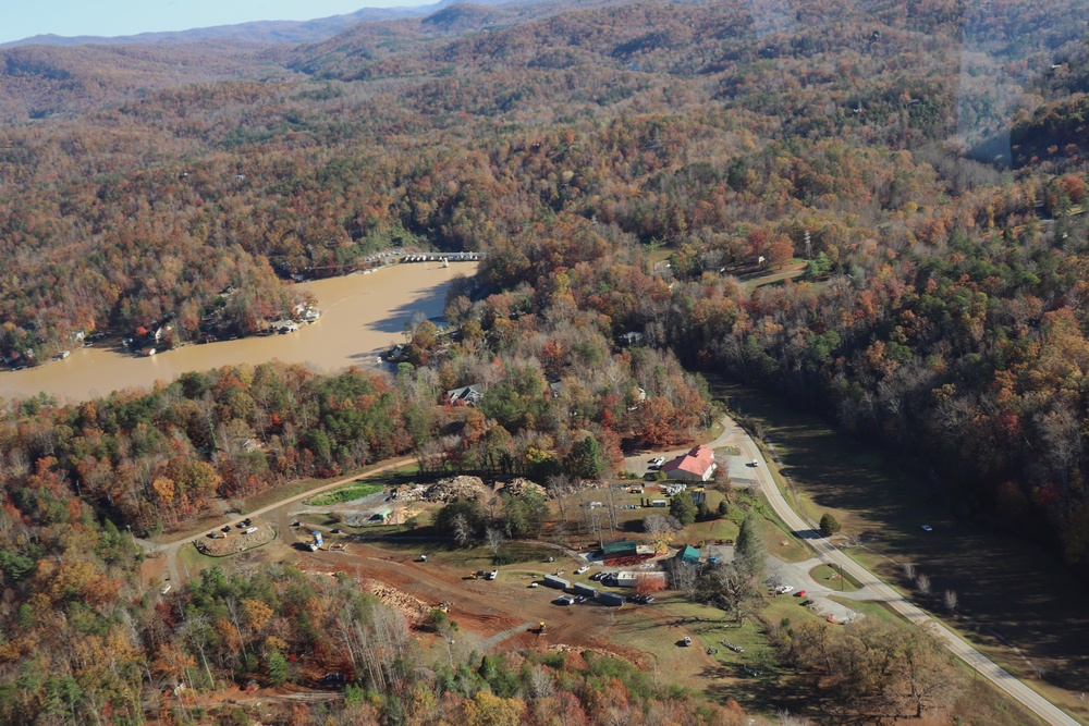 USACE continues recovery efforts in Lake Lure, North Carolina following Hurricane Helene