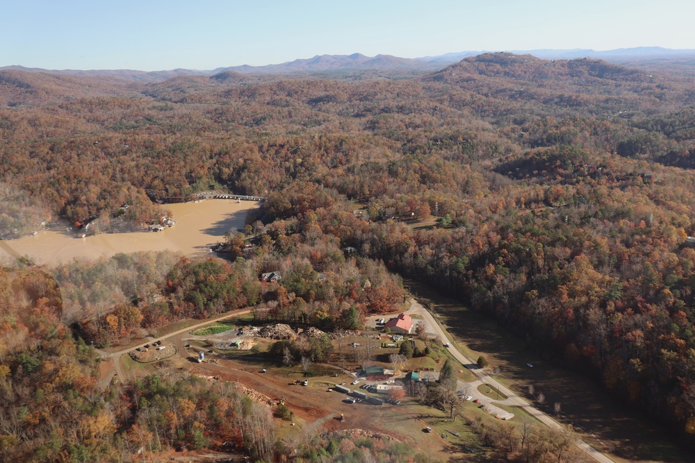 USACE continues recovery efforts in Lake Lure, North Carolina following Hurricane Helene