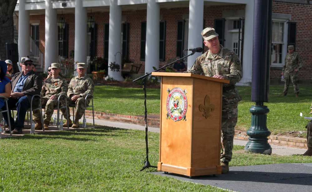 Washington Artillery hosts 186th Pass in Review and change of command ceremony