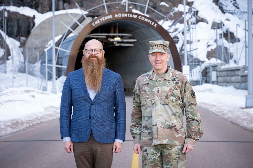 Deputy Assistant Secretary of Defense for Chemical and Biological Defense Mr. Ian Watson visits Cheyenne Mountain Space Force Station