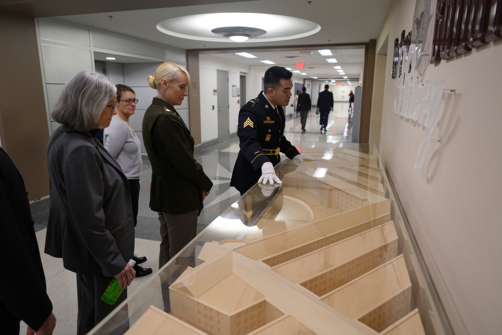 U.S. Army Astronaut MAJ Kathleen Rubins Tours the Pentagon