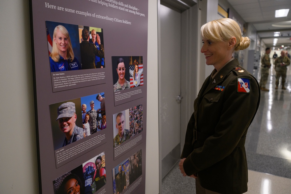 U.S. Army Astronaut MAJ Kathleen Rubins is awarded the Basic Aviator Badge with the Astronaut Device and Space Operations Badge the Pentagon