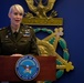 U.S. Army Astronaut MAJ Kathleen Rubins is awarded the Basic Aviator Badge with the Astronaut Device and Space Operations Badge at the Pentagon