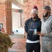 New York Giants Players visit Fort Hamilton