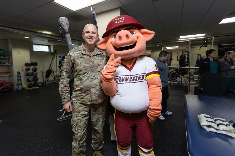 Washington Commanders Visit Walter Reed National Military Medical Center