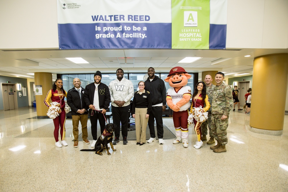 Washington Commanders Visit Walter Reed National Military Medical Center