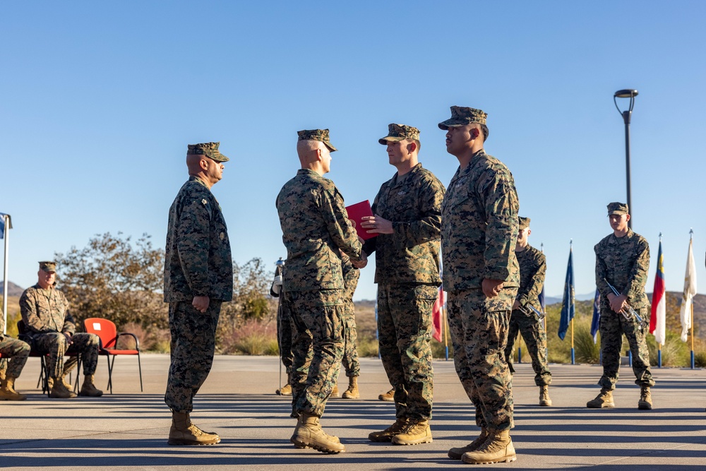 1st MARDIV holds morning colors ceremony