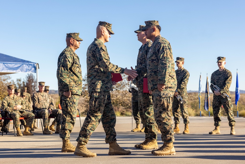 1st MARDIV holds morning colors ceremony