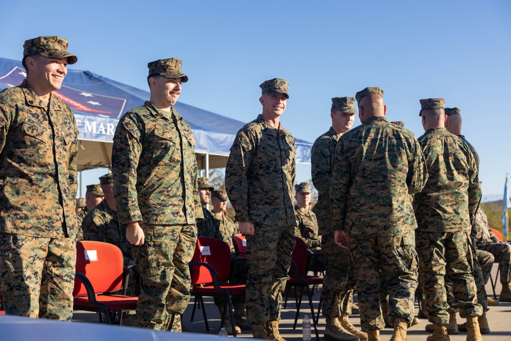 1st MARDIV holds morning colors ceremony