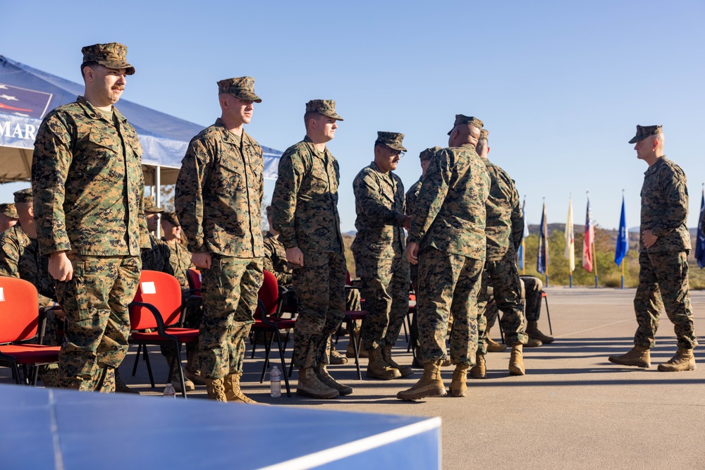 1st MARDIV holds morning colors ceremony