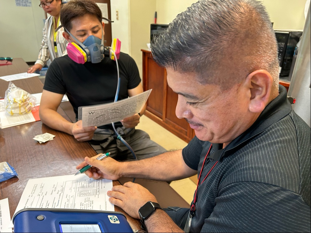 Garrison safety team ensures readiness with mask testing