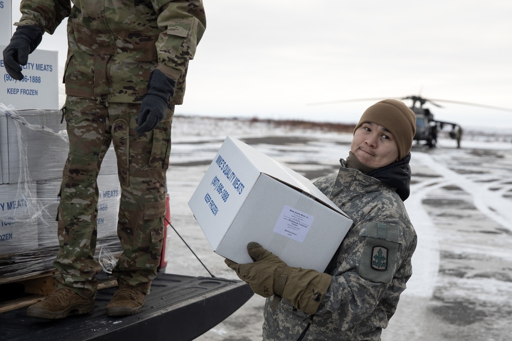 AKNG helps replenish Alaska Native community’s food stores during IRT Mission