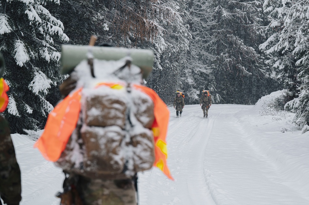 Pre-Team 25-02 performs winter navigation