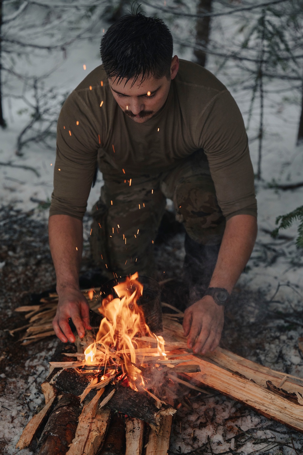 Pre-Team 25-02 performs winter navigation