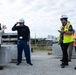 Members of the Defense Policy Review Initiative, U.S. Army Corps of Engineers, and the Okinawa Defense Bureau tour construction for new base housing