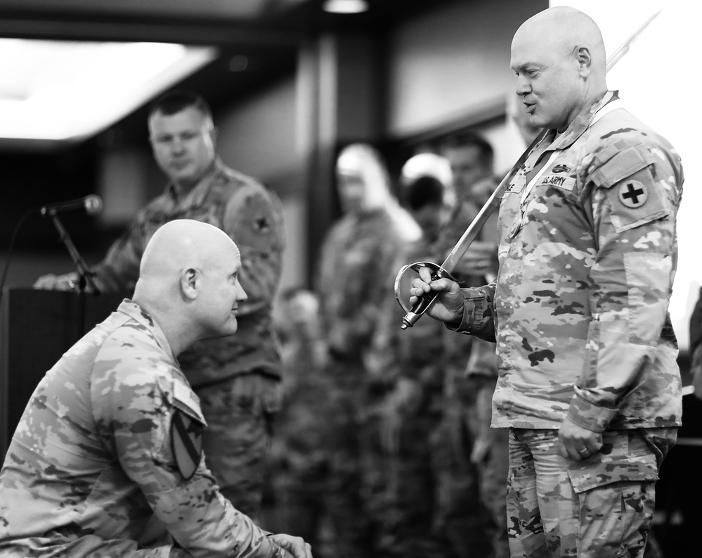 Illinois Army National Guard's Personnel Director Knighted