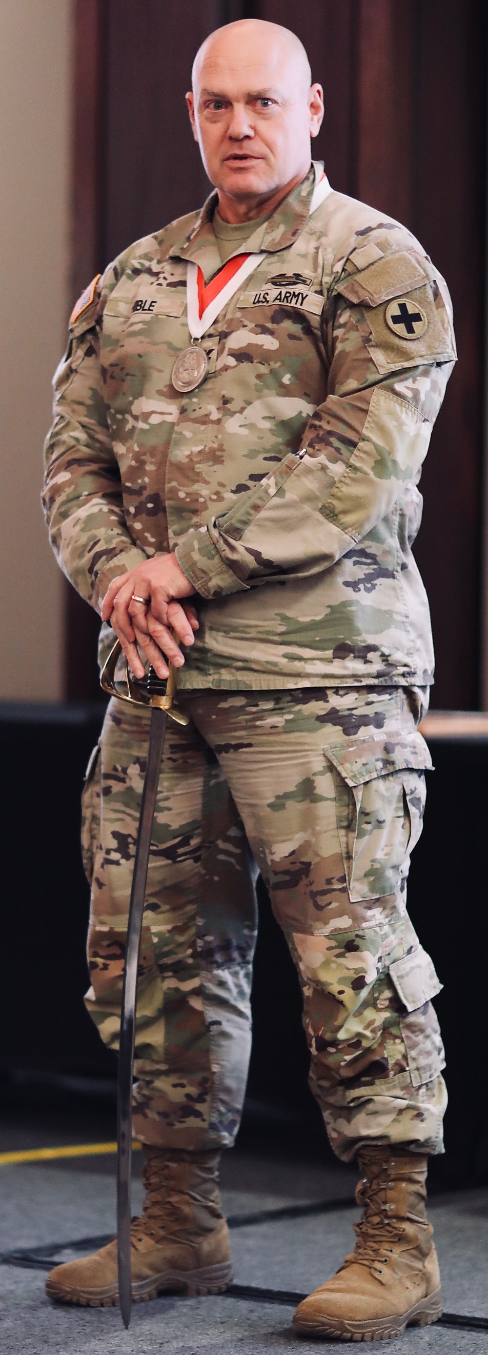 Illinois Army National Guard's Director of Personnel Knighted