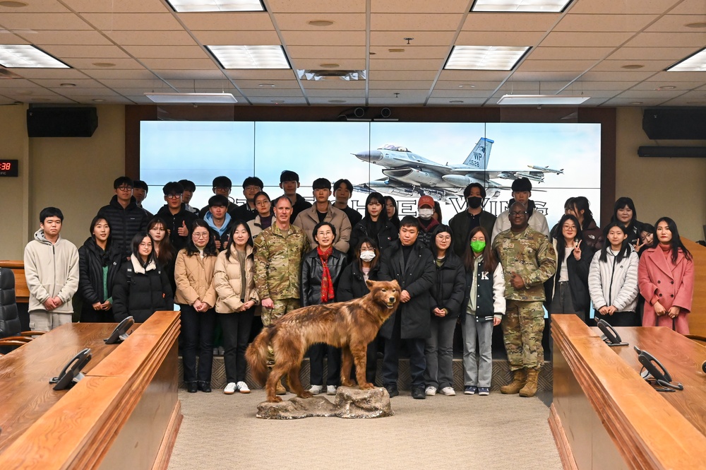 Kunsan National University tours Kunsan Air Base