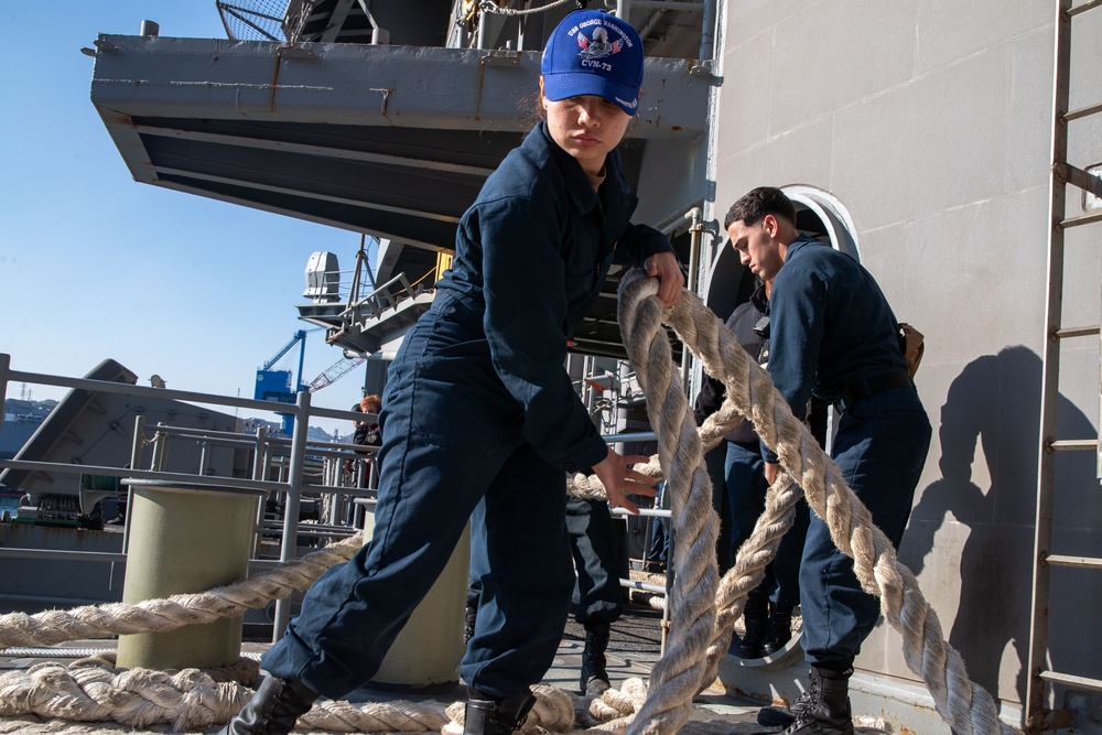 George Washington returns to Commander, Fleet Activities Yokosuka