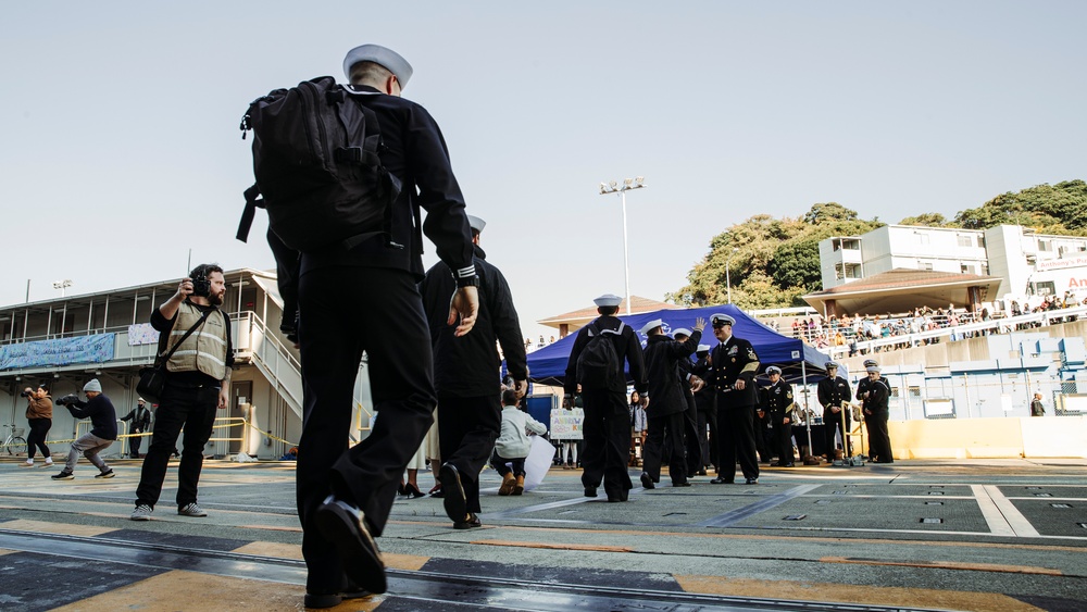 U.S. George Washington returns to Commander, Fleet Activities Yokosuka