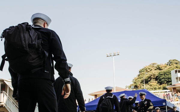 U.S. George Washington returns to Commander, Fleet Activities Yokosuka