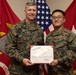 Brig. Gen. Collins Congratulates 3rd MLG Marine and NCO of the Quarter