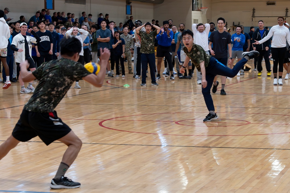 Camaraderie through sports: Osan AB intel communities host sports day