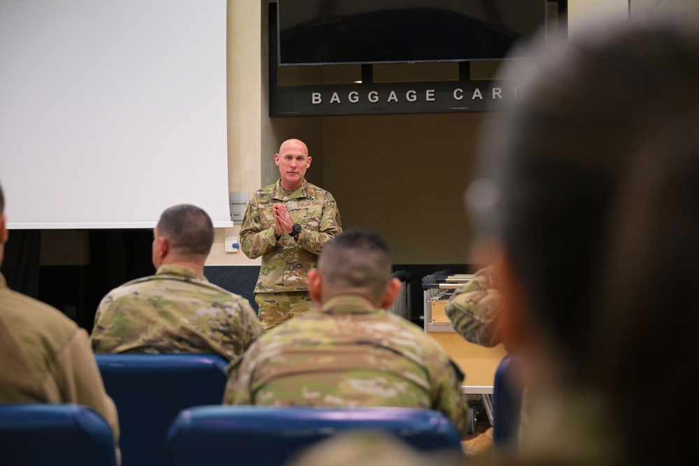 Air Mobility Command command chief visits Aviano Air Base