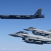 U.S. B-52 Stratofortress strategic bombers integrate with allies, partners during bomber task force flight over CENTCOM