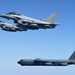 U.S. B-52 Stratofortress strategic bombers integrate with allies, partners during bomber task force flight over CENTCOM