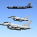 U.S. B-52 Stratofortress strategic bombers integrate with allies, partners during bomber task force flight over CENTCOM