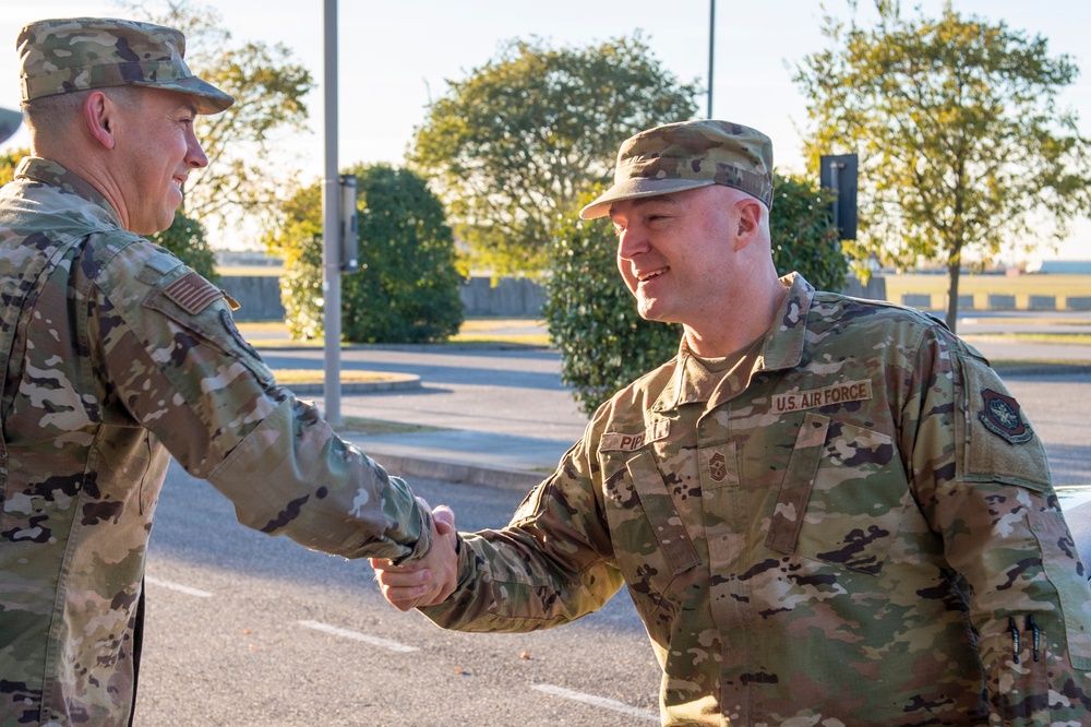 Air Mobility Command command chief visits Aviano Air Base