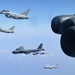 U.S. B-52 Stratofortress strategic bombers integrate with allies, partners during bomber task force flight over CENTCOM