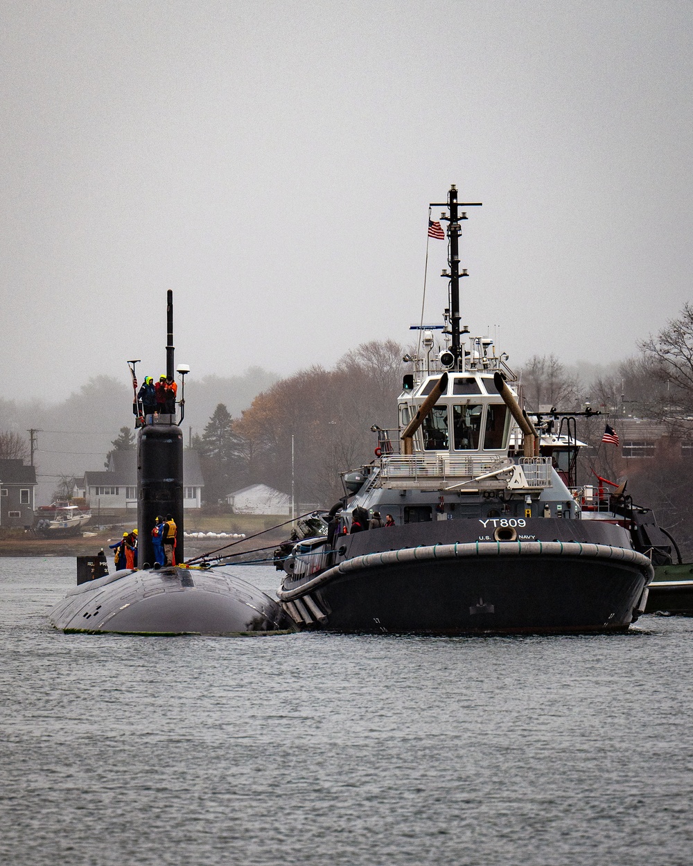 USS Hampton (SSN 767) Arrives at Portsmouth Naval Shipyard