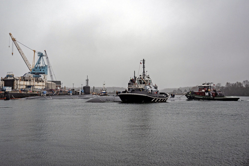 USS Hampton (SSN 767) Arrives at Portsmouth Naval Shipyard