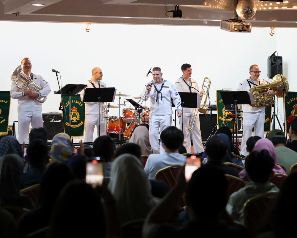 CARAT Brunei 2024: U.S. 7th Fleet Band performs alongside the Royal Brunei Armed Forces Band