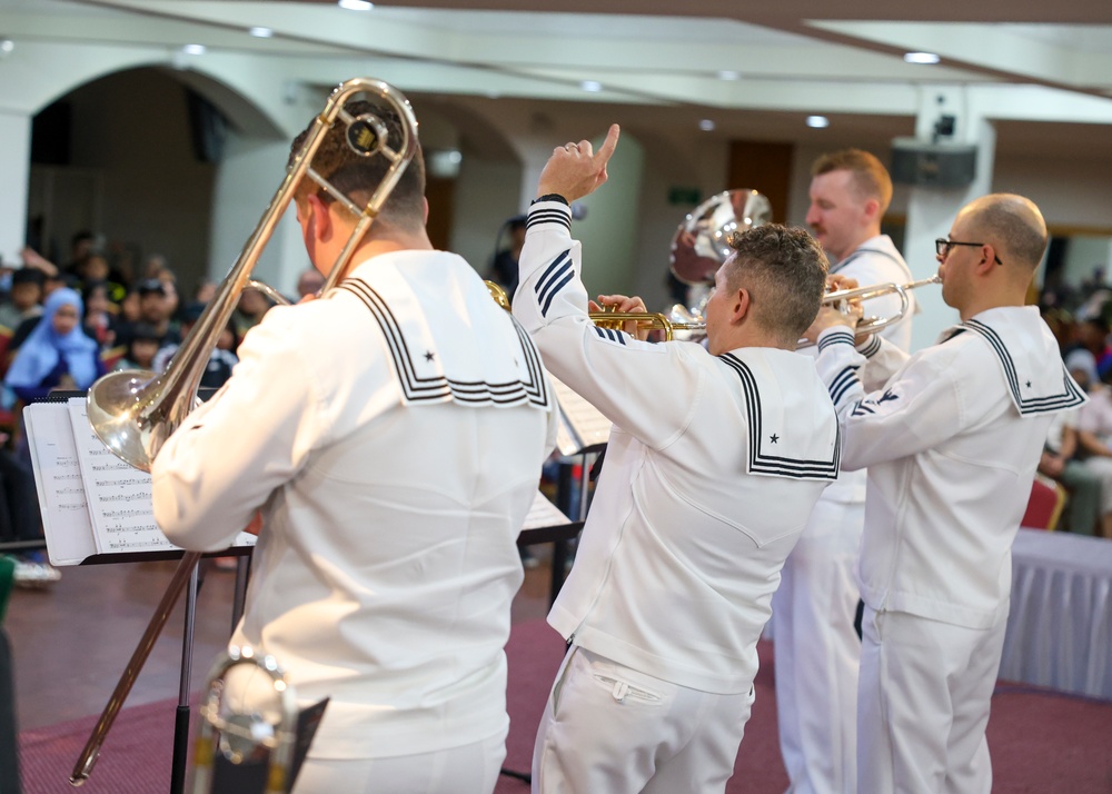 CARAT Brunei 2024: U.S. 7th Fleet Band performs alongside the Royal Brunei Armed Forces Band