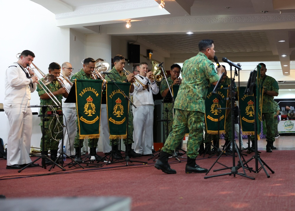 CARAT Brunei 2024: U.S. 7th Fleet Band performs alongside the Royal Brunei Armed Forces Band