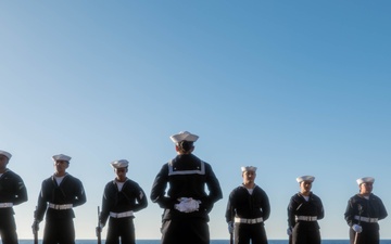 USS Carl Vinson (CVN 70) Conducts a Burial at Sea