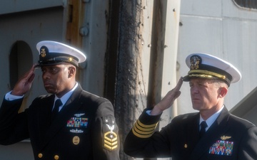 A Burial-at-Sea ceremony is conducted aboard USS Carl Vinson (CVN 70)