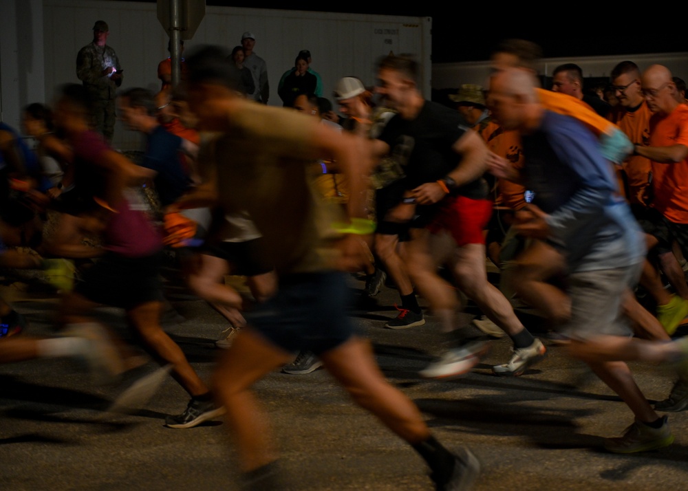 Airmen participate in haunted 5K race
