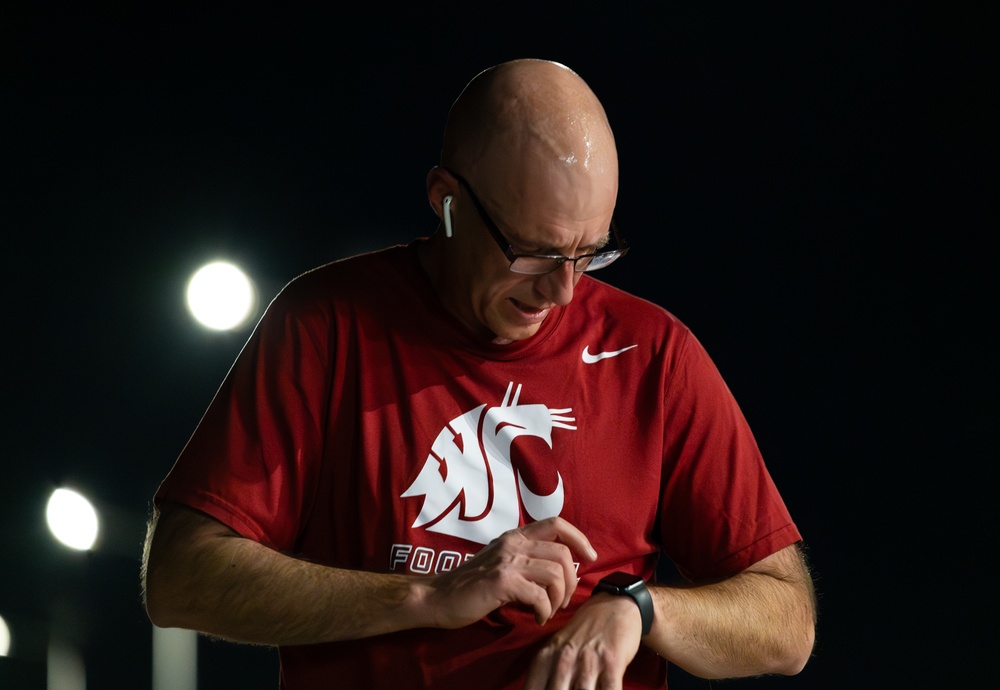 Airmen participate in haunted 5K race