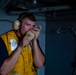 Abraham Lincoln conducts a fueling-at-sea with USS Michael Murphy (DDG 112)